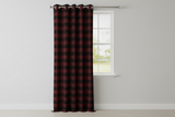Grommet Blackout Curtain Poplin Buffalo Checkered 56" Wide Curtain