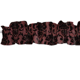 Floral Poplin Damask Curtain Sleeve Topper