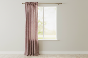 Cotton 1/8th Inch Small Gingham Checkered Curtain 58 Inch Wide - Burgundy