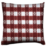 Poplin Tavern Gingham Checkered Decorative Throw Pillow/Sham Cushion Cover