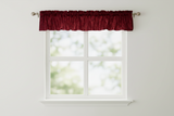 Crinkle Taffeta Window Valance 52" Wide - Burgundy