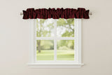 Faux Burlap Texture Curtain Sleeve Topper Window Treatment with Bottom and Top Ruffle