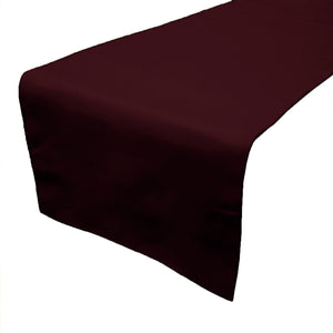 Poplin Table Runner Solid - Burgundy