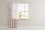 Cotton Curtain Floral Print 58 Inch Wide Butterfly - Pink