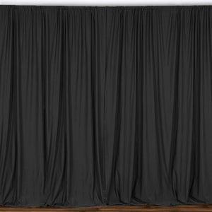 Solid Poplin Window Curtain or Photography Backdrop 58" Wide Charcoal