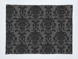 Poplin Damask Floral Dinner Table Placemats Holiday Home Decoration 13" x 19" (Pack of 4)