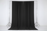 Solid Poplin Window Curtain or Photography Backdrop 58" Wide - Charcoal