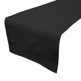 Poplin Table Runner Solid - Charcoal Grey