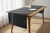 Poplin Table Runner Solid - Charcoal Grey
