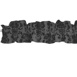 Floral Poplin Damask Curtain Sleeve Topper