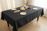 Polyester Poplin Gaberdine Durable Tablecloth Solid - Charcoal Grey