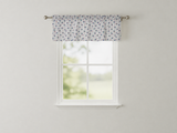 Cotton Window Valance Floral Print 58 Inch Wide Tiny Flower Dots - Blue