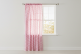 Cotton Curtain Checkered Print 58 Inch Wide Racecar 1 Inch Checkerboard - Pink