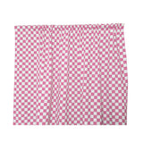 Cotton Curtain Checkered Print 58 Inch Wide Racecar 1 Inch Checkerboard - Pink