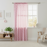 Cotton Curtain Checkered Print 58 Inch Wide Racecar 1 Inch Checkerboard - Pink