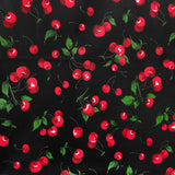 Poly-Cotton Cherries Allover Print for Arts, Crafts, & Sewing