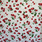 Poly-Cotton Cherries Allover Print for Arts, Crafts, & Sewing