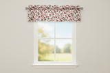 Cotton Window Valance Fruits Print 58 Inch Wide Allover Cherries - White