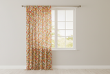 Cotton Curtain Fruits Print 58 Inch Wide Chili Peppers - White