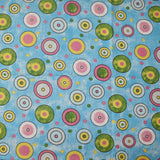 Poly-Cotton Circles and Dots Print Fabric for Arts, Crafts, & Sewing