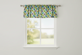 Cotton Window Valance Floral Print 58 Inch Wide Butterfly Colorful Abstract
