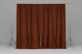 Solid Poplin Window Curtain or Photography Backdrop 58" Wide - Copper