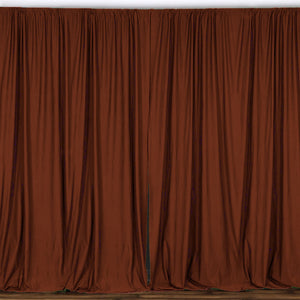 Solid Poplin Window Curtain or Photography Backdrop 58" Wide Copper
