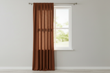 Solid Poplin Window Curtain or Photography Backdrop 58" Wide - Copper