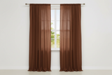 Solid Poplin Window Curtain or Photography Backdrop 58" Wide - Copper