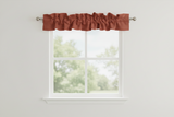 Solid Poplin Curtain Valance Sleeve Topper - Copper