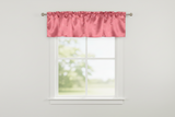 Shiny Smooth Satin Window Valance 58" Wide - Coral