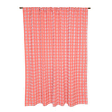 Poplin Tavern Gingham Check Print Polyester Window Curtain 58 Inch Wide