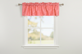 Pintuck Window Valance 52" Wide - Coral