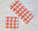 Poplin Tavern Gingham Checkered Polyester Napkins Dinner Table Decor 16" x 16" Hemmed (Pack of 6)
