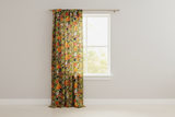 Autumn Fall Season Animal Farm Print Poly-Cotton Window Curtain 58 Inch Wide