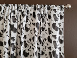 Cotton Curtain Animal Print Cow Spots 58 Inch Wide