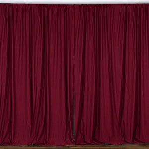 Solid Poplin Window Curtain or Photography Backdrop 58" Wide Cranberry Red