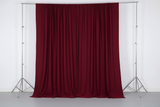 Solid Poplin Window Curtain or Photography Backdrop 58" Wide - Cranberry Red