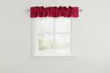 Solid Poplin Curtain Valance Sleeve Topper - Cranberry Red