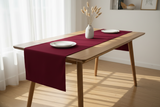 Poplin Table Runner Solid - Cranberry Red