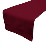 Poplin Table Runner Solid - Cranberry Red