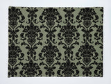 Poplin Damask Floral Dinner Table Placemats Holiday Home Decoration 13" x 19" (Pack of 4)