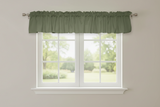 Solid Poplin Window Valance 58" Wide - Dark Sage
