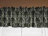 Floral Poplin Damask Window Valance 58" Wide