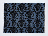 Poplin Damask Floral Dinner Table Placemats Holiday Home Decoration 13" x 19" (Pack of 4)