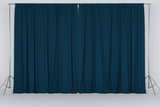 Solid Poplin Window Curtain or Photography Backdrop 58" Wide - Dark Teal