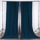 Solid Poplin Window Curtain or Photography Backdrop 58" Wide Dark Teal