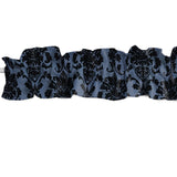 Floral Poplin Damask Curtain Sleeve Topper
