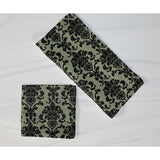 Poplin Damask Floral Napkins Dinner Table Decor 16" x 16" Hemmed (Pack of 6)