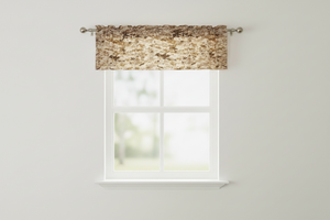 Cotton Window Valance Camouflage Print 58 Inch Wide - Pixelated Desert Camouflage